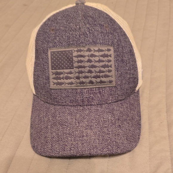 Columbia Blue and Cream Trucker Hat - Picture 1 of 5